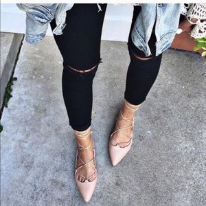 Lace Up Flats